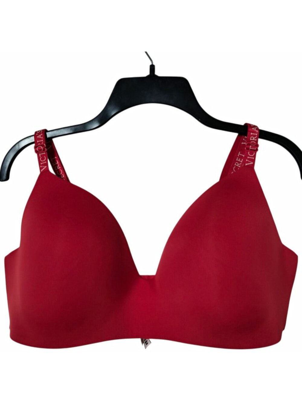 Victoria's Secret 38DD Red Wireless Bra Lightly Lined T-Shirt Convertible Straps